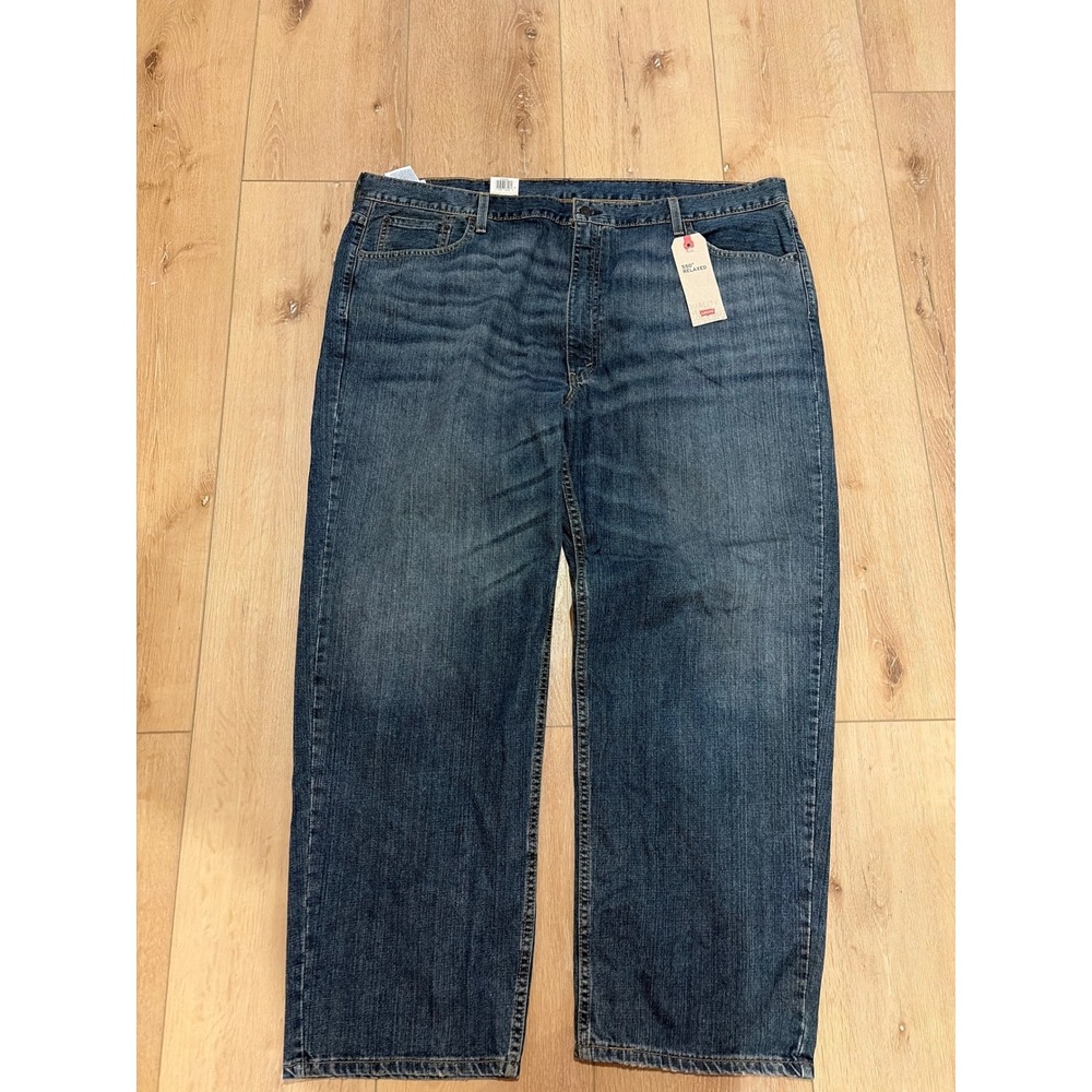 Levis 550 Relaxed Fit Tapered Leg Jeans Mens‎ 48x30 Blue Denim Medium Wash read